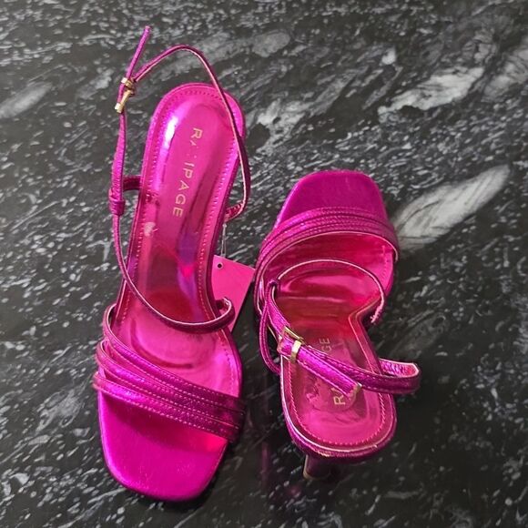 BRAND NEW RAMPAGE WOMEN'S STRAPPY HEELED OPEN TOESANDAL R3 - Picture 4 of 16